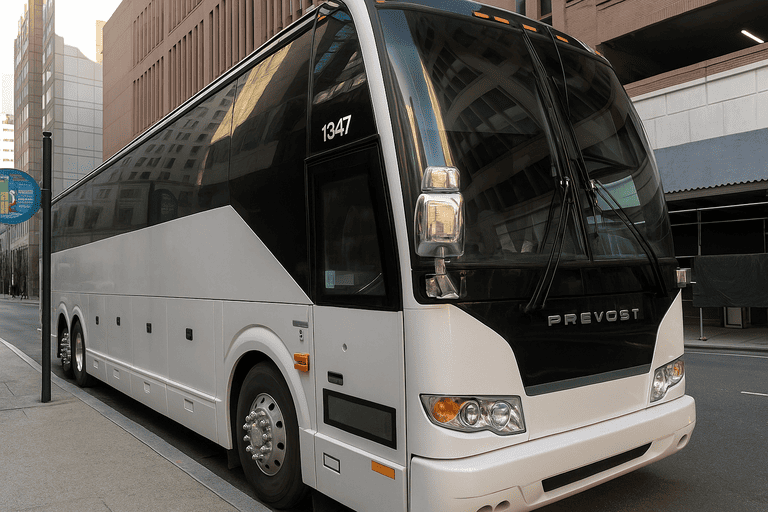 a Washington Coach Bus Service coach bus