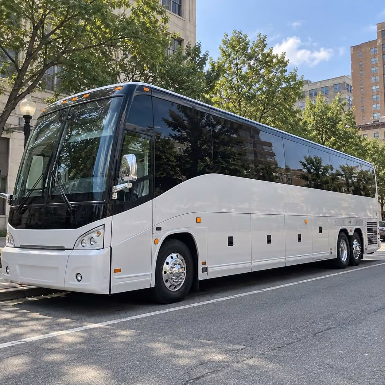 shuttle buses for wedding guests staying along the dc hotel corridor