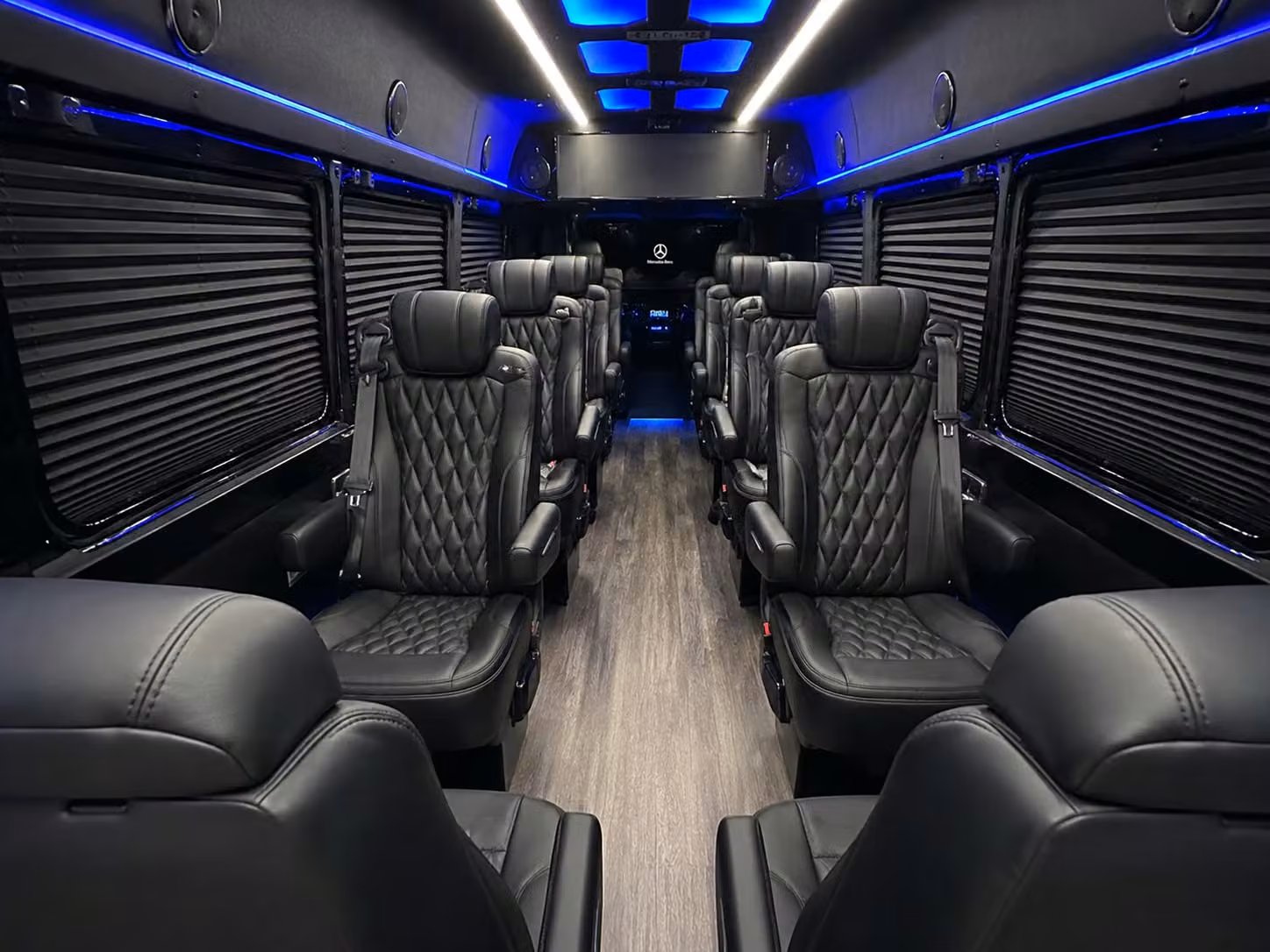 sprinter van with driver inside